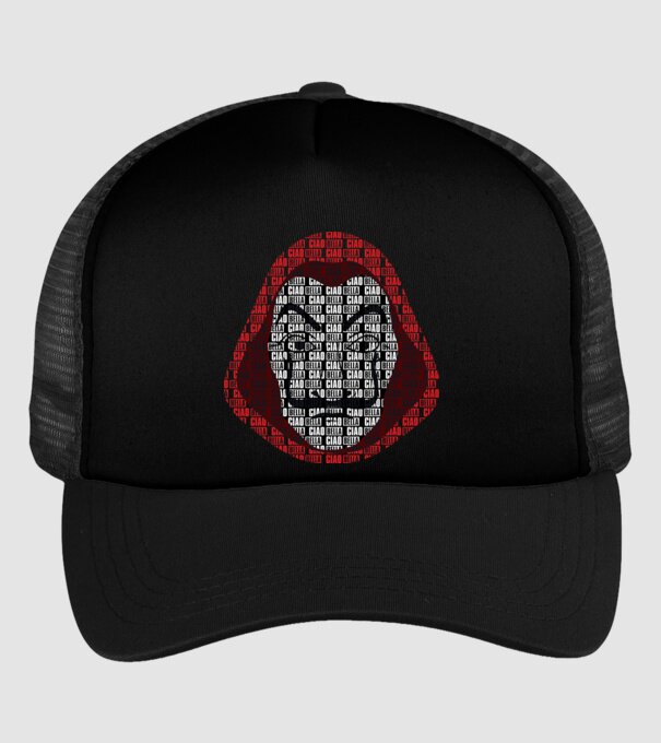 money heist ciao bella model negru pe tricou