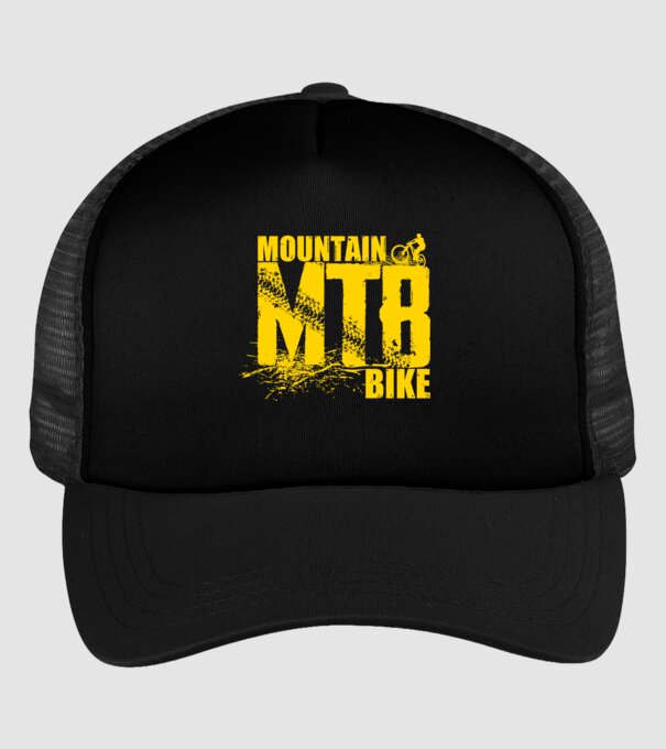 MTB model negru pe tricou