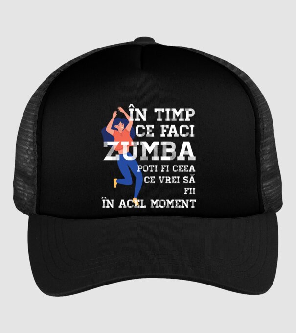 în timp ce faci zumba poți fi ceea ce vrei să fii - în acel moment model negru pe tricou