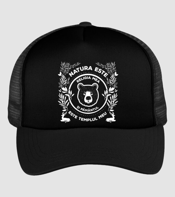 Natura este religia mea și pământul este templul meu model negru pe tricou