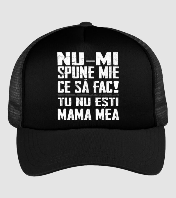 ne-mondd-meg-mit-csinaljak-ANYA-FEHER-RO model negru pe tricou