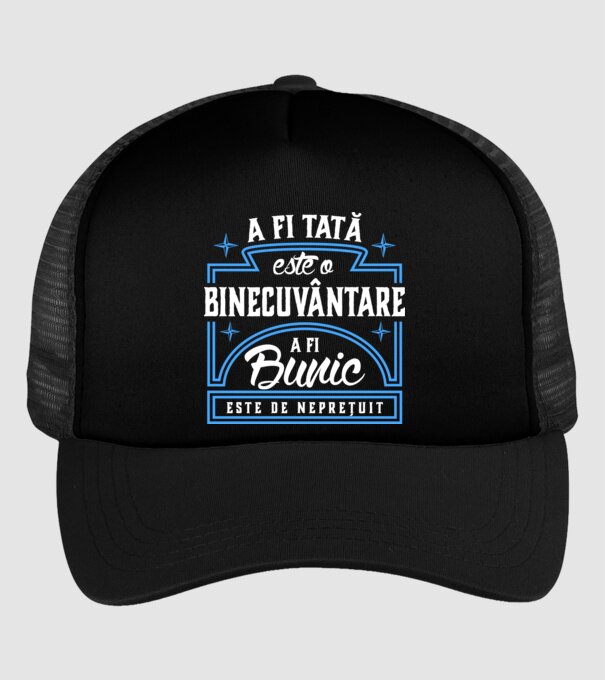 Neprețuit bunic model negru pe tricou