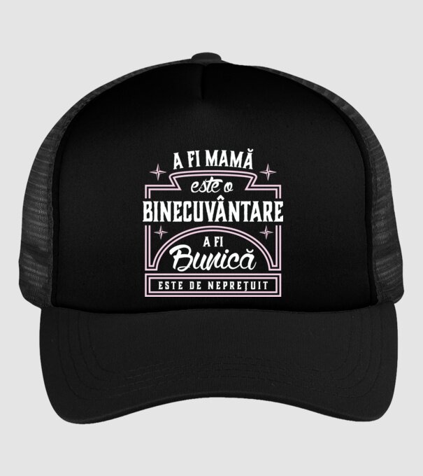 Neprețuit bunica model negru pe tricou