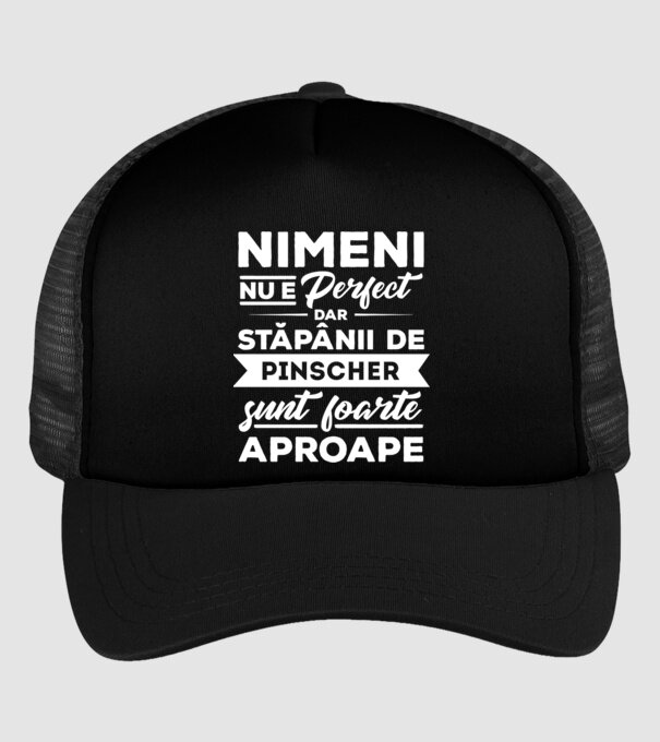 nimeni nu e perfect, dar stăpânii de pinscher sunt foarte aproape model negru pe tricou