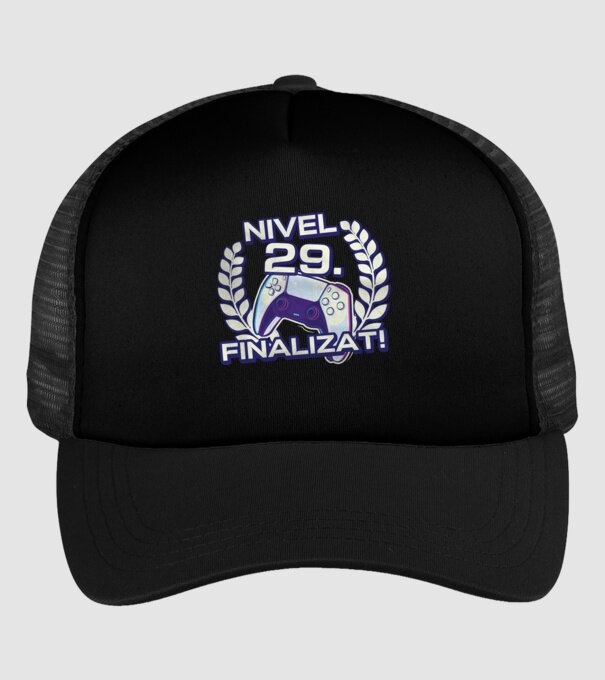 Nivel 29 finalizat! model negru pe tricou