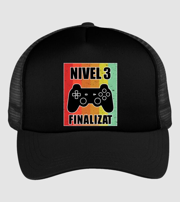 Nivel 3 finalizat model negru pe tricou