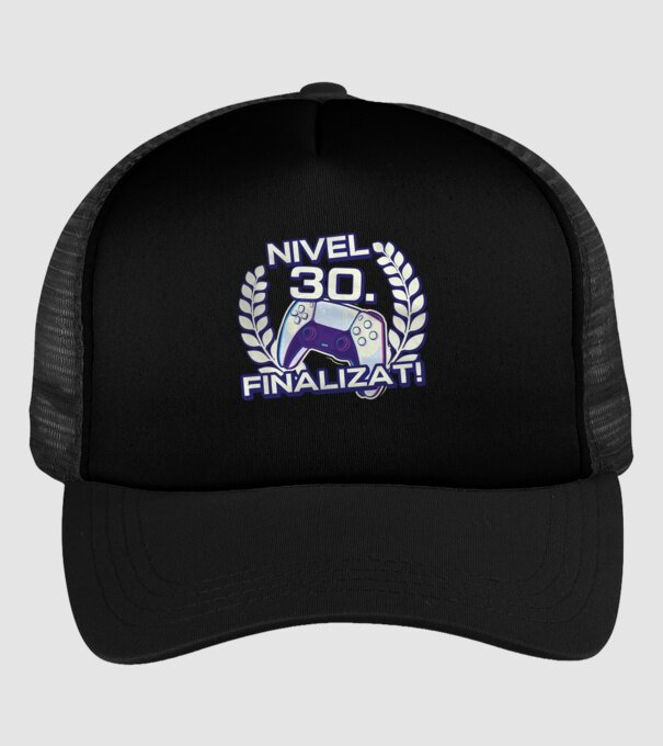 Nivel 30 finalizat! model negru pe tricou