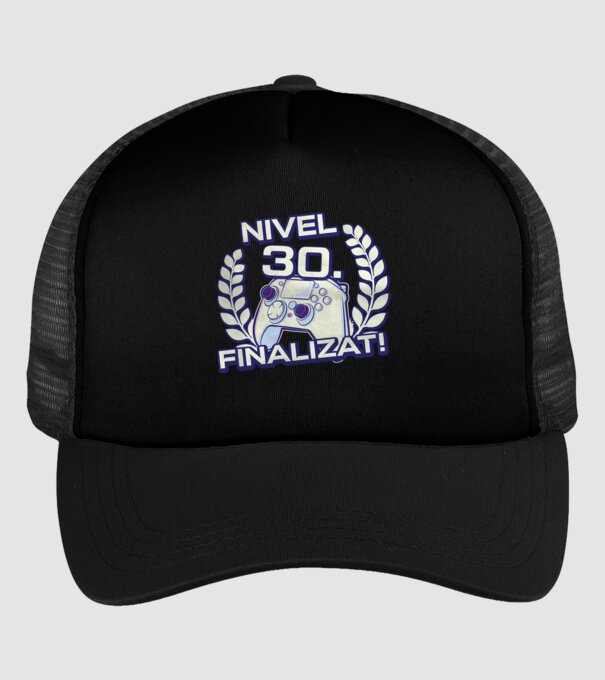 Nivel 30 finalizat! model negru pe tricou