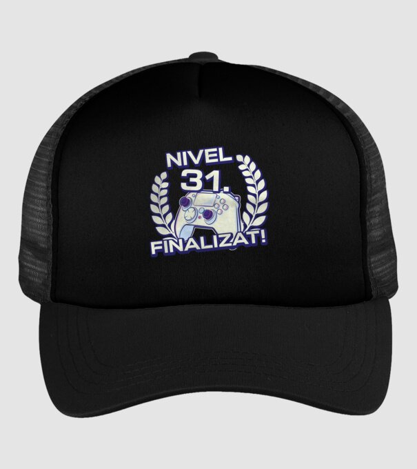 Nivel 31 finalizat! model negru pe tricou