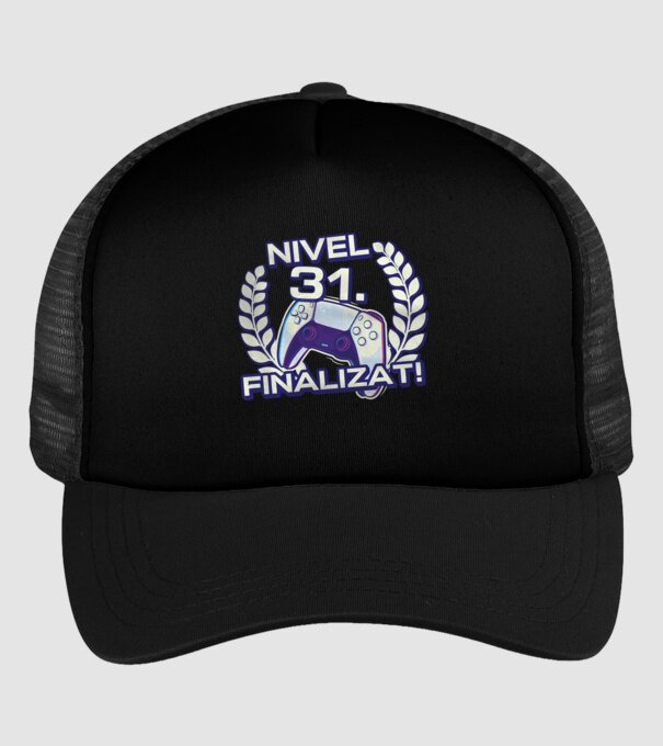 Nivel 31 finalizat! model negru pe tricou