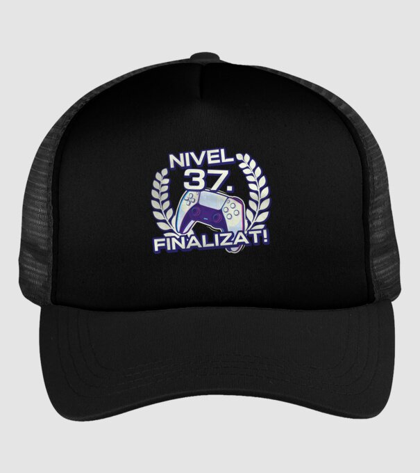 Nivel 37 finalizat! model negru pe tricou