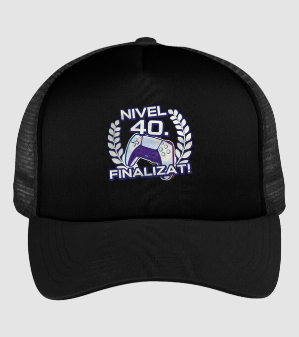 Nivel 40 finalizat! model negru pe tricou