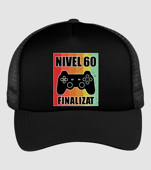 Nivel 60 finalizat model negru pe tricou