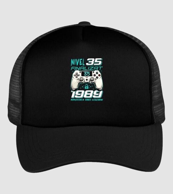 Nivel finalizat 35 1990 model negru pe tricou