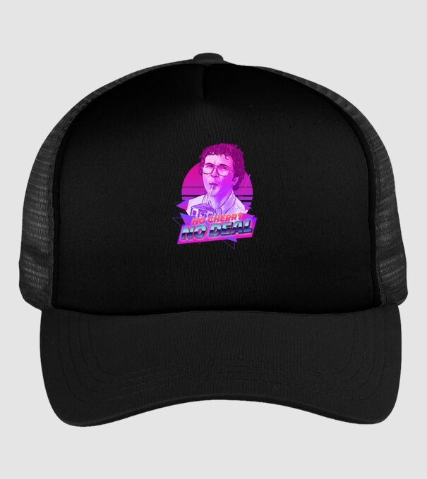no cherry no deal stranger things model negru pe tricou