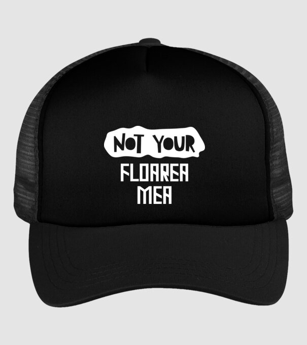 not your ... floarea mea model negru pe tricou