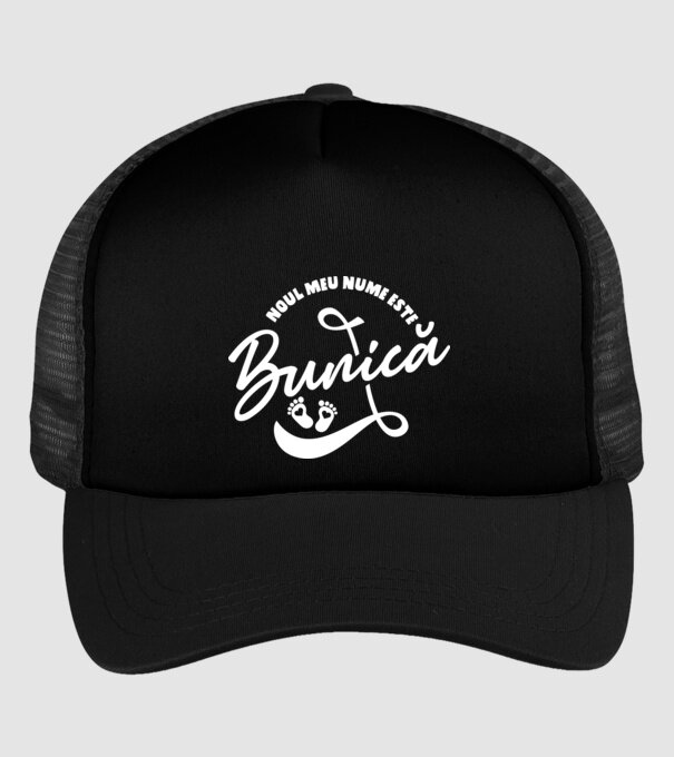 Noul meu nume este Bunică model negru pe tricou