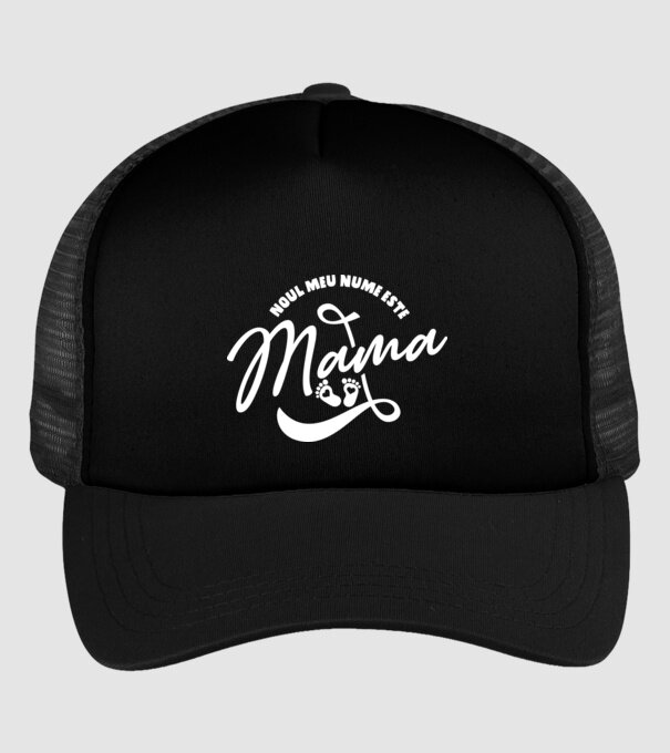 Noul meu nume este Mama model negru pe tricou