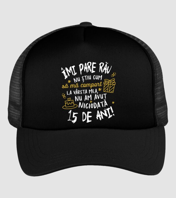 Nu am avut niciodată 15 de ani model negru pe tricou