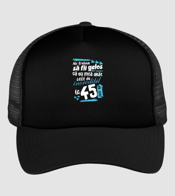 Nu trebuie să fii gelos 45 de ani model negru pe tricou
