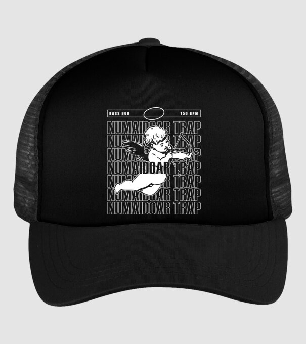 numaidoar trap model negru pe tricou