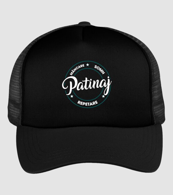 patinaj model negru pe tricou