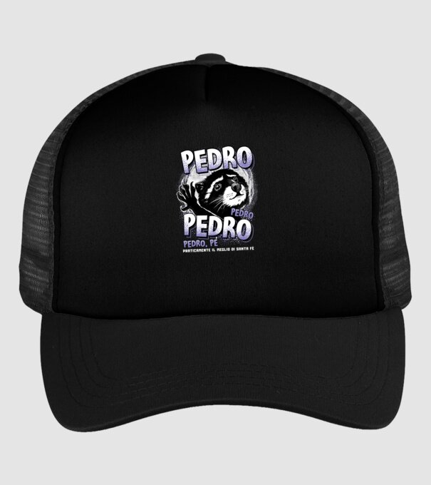 PEDRO PEDRO PEDRO model negru pe tricou