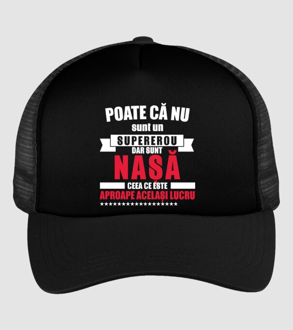 Poate că nu sunt un supererou, dar sunt nașă, ceea ce este aproape același lucru model negru pe tricou