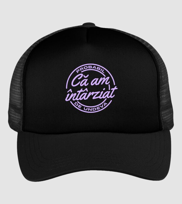 Probabil că am întârziat de undeva model negru pe tricou