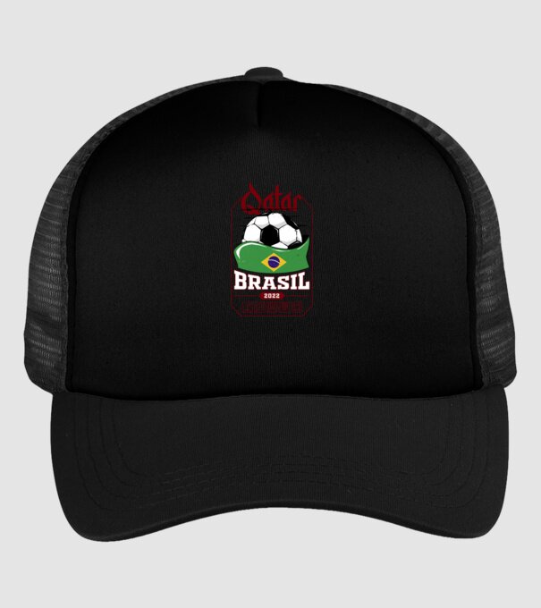 Qatar teams Brasil model negru pe tricou