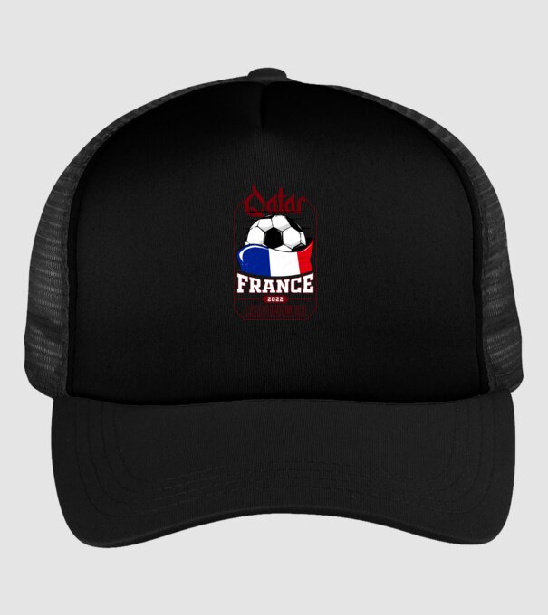 Qatar teams France model negru pe tricou