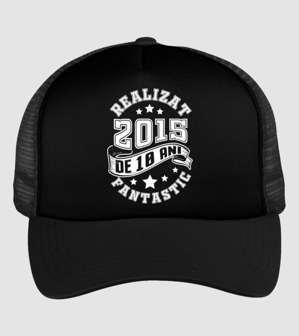 Realizat de fantastic - 2015 model negru pe tricou
