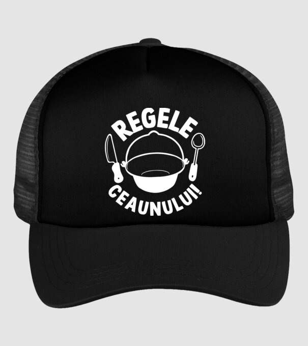 Regele - ceaunului! model negru pe tricou