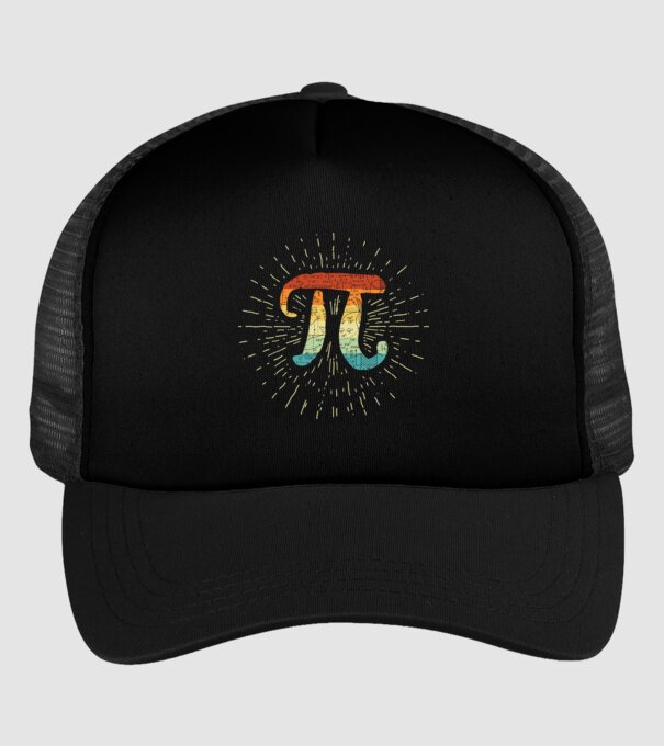 Retro Pi model negru pe tricou