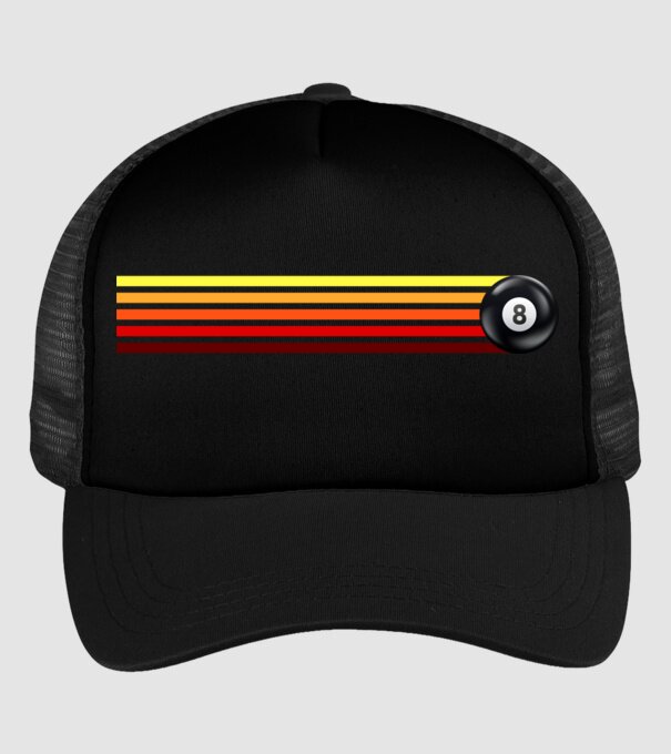 Retro - Vintage 8 ball 2 model negru pe tricou