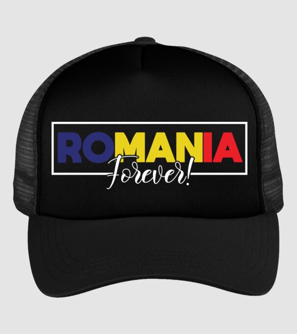 Romania forever model negru pe tricou
