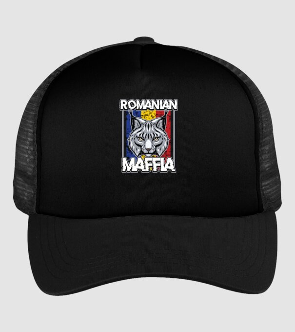 România maffia model negru pe tricou