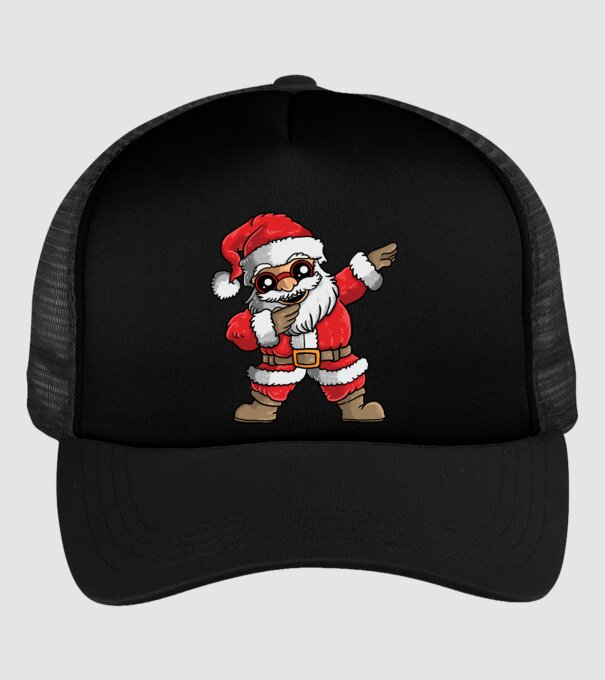 Santa dab model negru pe tricou