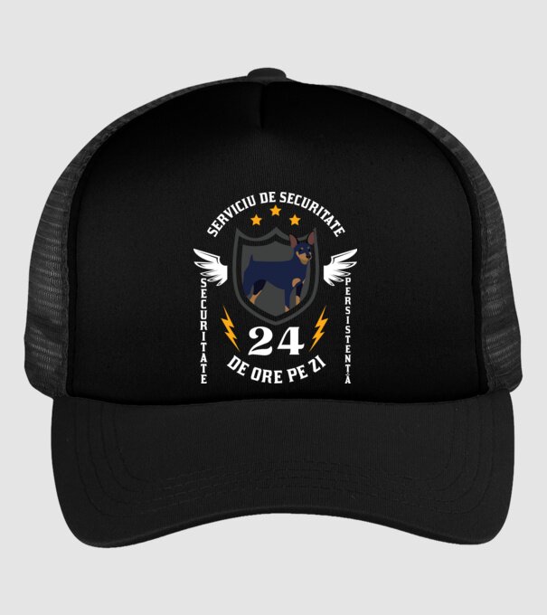 serviciu de securitate - securitate - persistență - 24 de ore pe zi model negru pe tricou