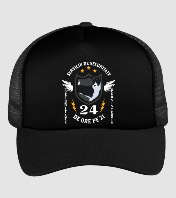 serviciu de securitate - securitate - persistență - 24 de ore pe zi model negru pe tricou