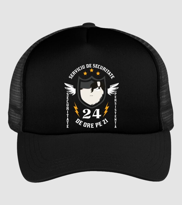 serviciu de securitate - securitate - persistență - 24 de ore pe zi model negru pe tricou