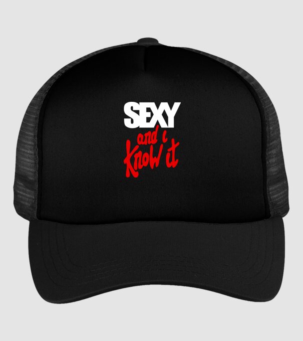 Sexy And I Know It model negru pe tricou