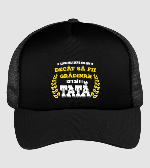 Singurul lucru mai bun decât să fii grădinar este să fii tată model negru pe tricou