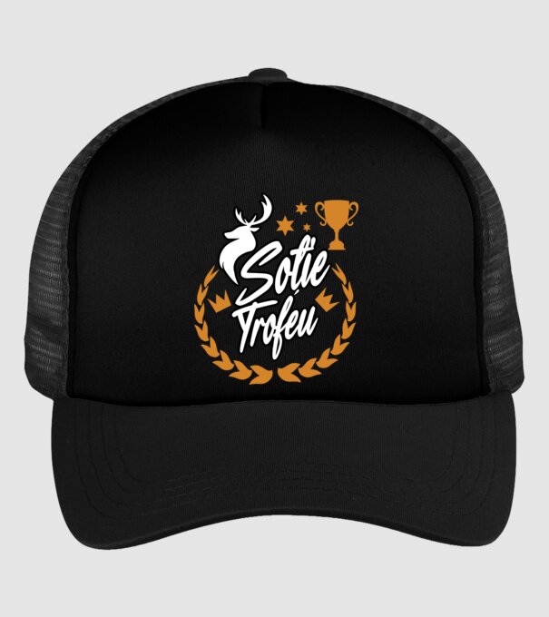 Soție trofeu model negru pe tricou