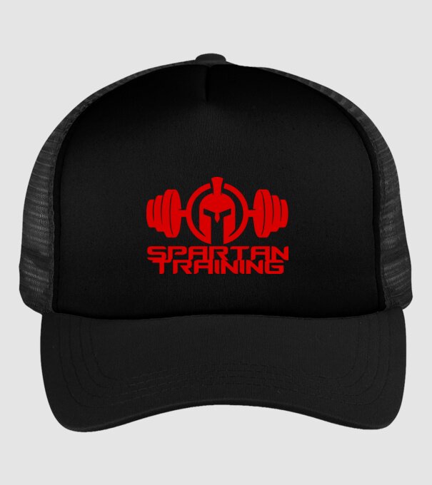 Spartan Training model negru pe tricou