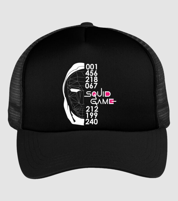 squid game numbers model negru pe tricou