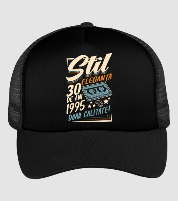Stil eleganta 1995 model negru pe tricou