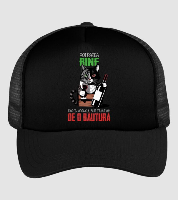 sunt bun pentru o băutură Negru model negru pe tricou