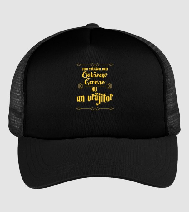sunt stăpânul unui ciobănesc german, nu un vrăjitor model negru pe tricou