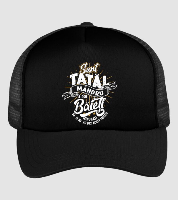 Sunt tatăl mândru a doi băieți minunați - da, ei mi-au dat acest tricou model negru pe tricou